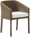 Кресло плетеное с подушкой POINT Heritage алюминий, искусственный ротанг, акрил коричневый Фото 1
