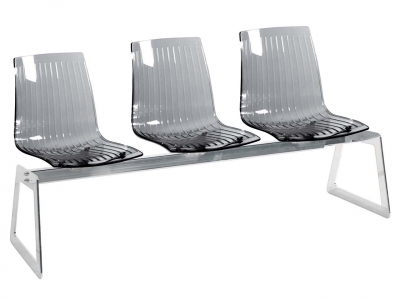 Система с тремя сиденьями PAPATYA X-Treme Bench сталь, поликарбонат Фото 4