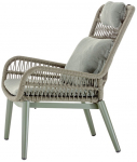 Кресло лаунж плетеное с подушками Tropea