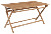 Стол обеденный деревянный складной BraFab Turin тик натуральный Фото 1