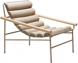 Кресло лаунж металлическое с подушкой Scab Design Dress Code Fashion Indoor сталь, дуб, акрил тортора, бежевый Фото 9