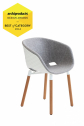 Кресло с обивкой Et al. (Metalmobil) Uni-ka дерево, полипропилен, ткань Фото 5