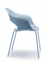Кресло пластиковое Scab Design Lady B сталь, технополимер голубой Фото 4