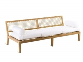 Кушетка плетеная с подушками Unopiu Synthesis тик, искусственный ротанг, акрил Фото 4