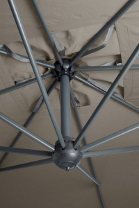 Зонт профессиональный 3х4 м Scolaro Galileo Dark алюминий, акрил антрацит, слоновая кость Фото 7