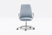 Кресло офисное на колесах PEDRALI Elinor алюминий, ткань, пенополиуретан Фото 9