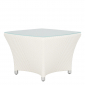 Столик плетеный кофейный JANUS et Cie Amari алюминий, искусственный ротанг известняковый Фото 3