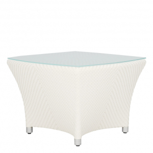 Столик плетеный кофейный JANUS et Cie Amari алюминий, искусственный ротанг известняковый Фото 3