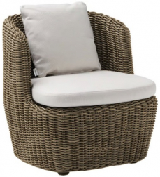 Лаунж-кресло плетеное с подушкой-thumbs-Фото1