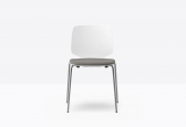 Стул пластиковый с мягким сиденьем PEDRALI Babila сталь, технополимер, ткань Фото 5