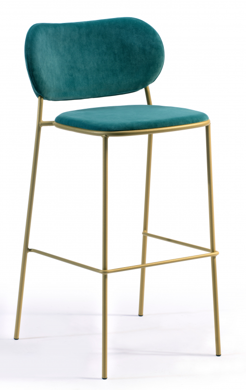 Стул барный с обивкой Nuta Light Stool 77