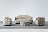 Комплект лаунж мебели Grattoni Mojo алюминий, роуп, олефин тортора, бежевый, тортора Фото 8