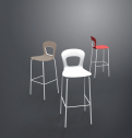 Стул пластиковый барный Gaber Blog 78 металл, технополимер Фото 6