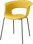 Кресло с обивкой Miss B Pop coated steel frame