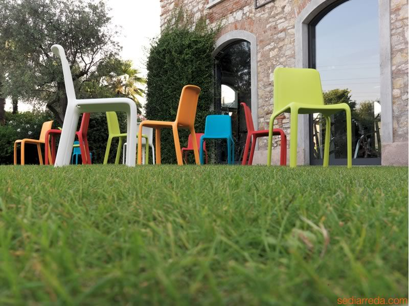 Стул пластиковый Snow, синий