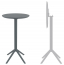Стол пластиковый барный складной Siesta Contract Sky Folding Bar Table 60 сталь, пластик темно-серый Фото 2