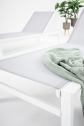 Шезлонг-лежак текстиленовый Garden Relax Skipper алюминий, текстилен белый Фото 8