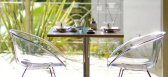 Кресло прозрачное на полозьях PEDRALI Gliss сталь, поликарбонат прозрачный Фото 18