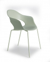 Кресло пластиковое Scab Design Lady B сталь, технополимер зеленый шалфей Фото 5