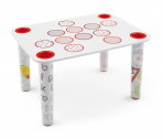 Стол детский Magis Little Flare поликарбонат, МДФ прозрачный, белый, оранжевый Фото 3