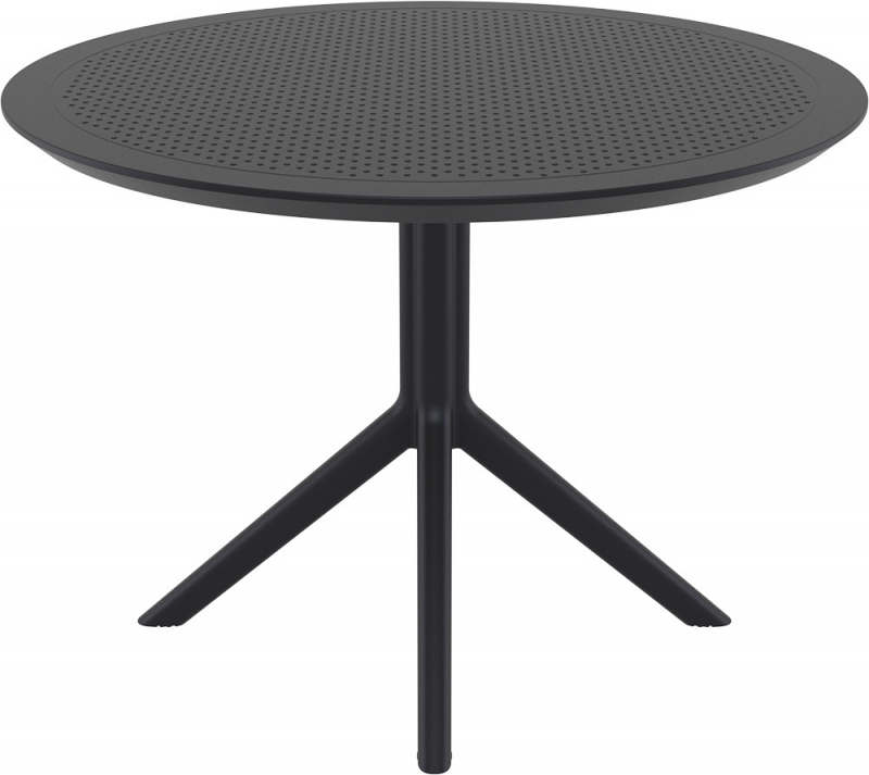 Стол пластиковый Sky Table Ø105, черный, Ø1050х740 мм