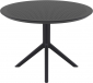 Стол пластиковый Siesta Contract Sky Table Ø105 сталь, пластик черный Фото 7
