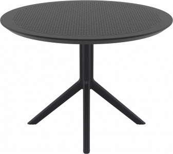 Стол пластиковый Siesta Contract Sky Table Ø105 сталь, пластик черный Фото 7