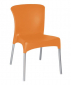 Стул пластиковый Resol Hey chair алюминий, полипропилен оранжевый Фото 1