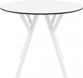 Стол пластиковый Max Table Ø90, белый, Ø900х740 мм
