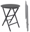 Стол пластиковый складной Siesta Contract Helen Folding Table Ø60 пластик черный Фото 3