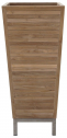 Кашпо деревянное Giardino Di Legno Obelisk  сталь, тик Фото 1