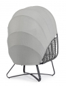 Лаунж-кресло с подушками и навесом Garden Relax Eldon сталь, искусственный ротанг, полиэстер антрацит, серый Фото 5