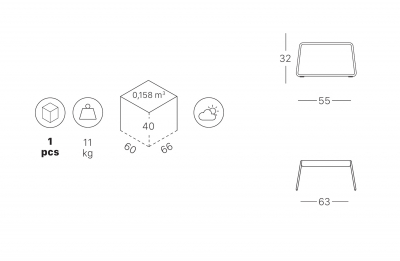 Столик кофейный Scab Design Lisa Lounge Side Table сталь, металл голубой Фото 2