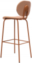 Стул барный с обивкой Ondarreta Hari сталь, фанера, ткань Фото 1