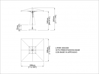 Зонт профессиональный 3х3 м-thumbs-Фото3