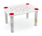 Стол детский Magis Little Flare поликарбонат, МДФ прозрачный, белый, оранжевый Фото 3