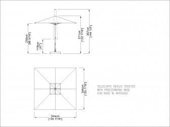 Зонт профессиональный телескопический 3.5х3.5 м-thumbs-Фото3
