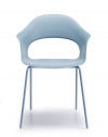 Кресло пластиковое Scab Design Lady B сталь, технополимер голубой Фото 5