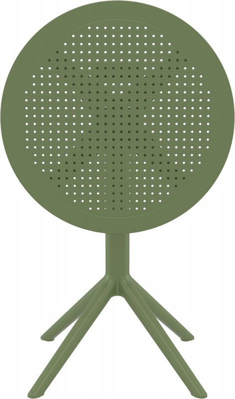 Стол пластиковый складной Sky Folding Table 60, оливковый, 600х740 мм