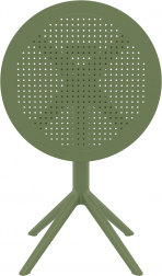 Стол пластиковый складной Sky Folding Table 60, оливковый, 600х740 мм