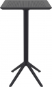 Стол пластиковый барный складной Siesta Contract Sky Folding Bar Table 60 сталь, пластик черный Фото 5