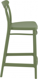 Стул пластиковый полубарный Cross Bar 65