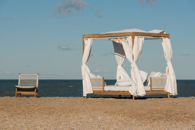 Кресло плетеное лаунж RosaDesign Zante тик, роуп натуральный, белый Фото 5