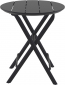 Стол пластиковый складной Siesta Contract Helen Folding Table Ø60 пластик черный Фото 6