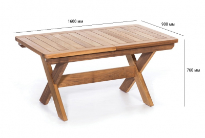 Стол деревянный раздвижной WArt Focus 160 ироко Фото 2