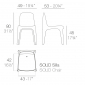 Стул пластиковый Vondom Solid Basic полиэтилен черный Фото 2