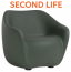 Кресло пластиковое SLIDE Reborn Second Life полиэтилен сосновый зеленый Фото 4