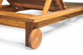 Лежак деревянный La Romana Legno Capri ироко Фото 4