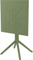 Стол пластиковый складной Siesta Contract Sky Folding Table 60 сталь, пластик оливковый Фото 10