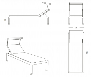 Лежак плетеный с матрасом и козырьком-thumbs-Фото3
